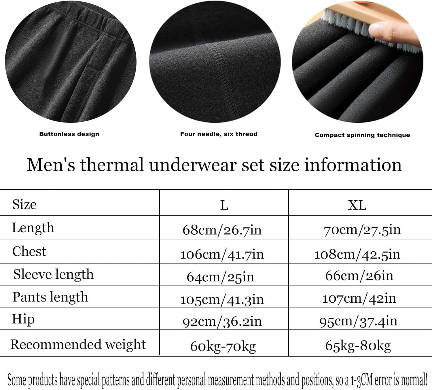 Heated Thermal Underwear for Men Women USB Charge 42 Zone Intelligent Heated Long Johns for Men Women & XS-4XL