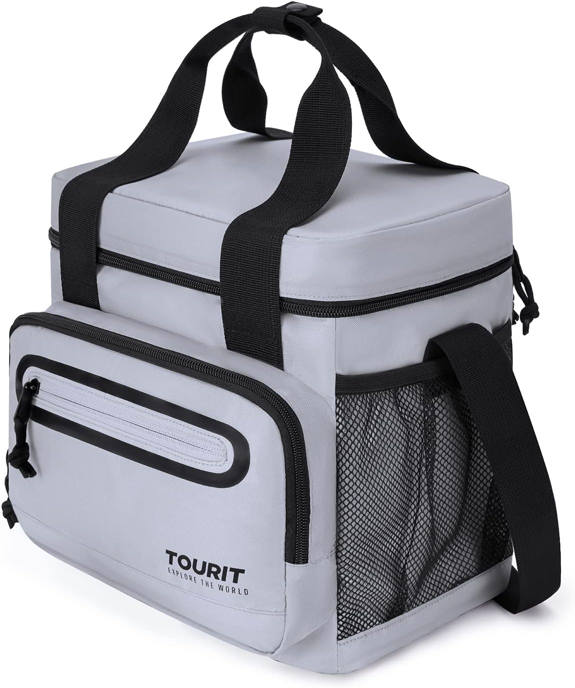 TOURIT Large Lunch Bag 14L Insulated Lunch Box Lunch Cooler for Men Women Work, Black
