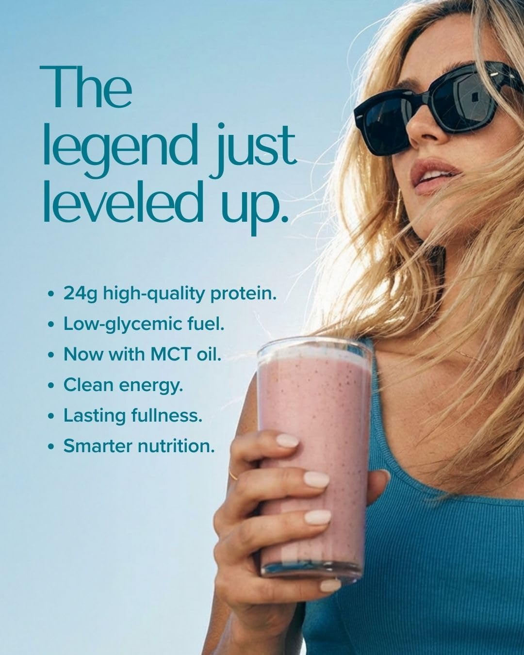 Isagenix IsaLean, 24g Protein Shake, Creamy Strawberry, 27.7 oz
