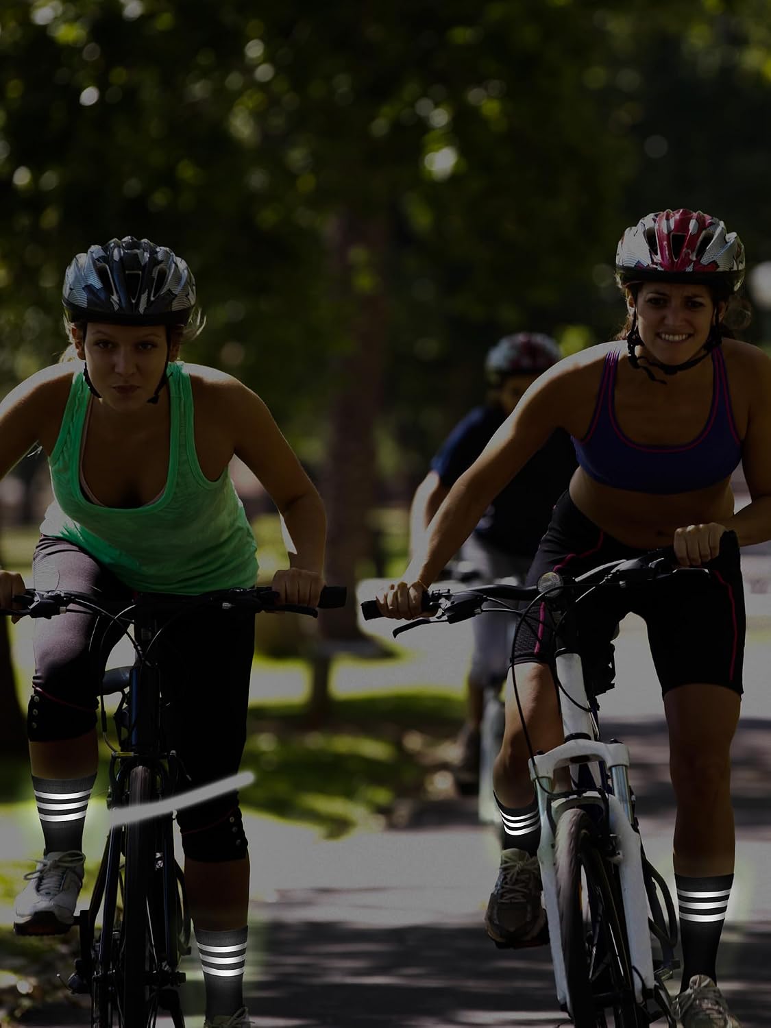 4 Pairs Glow in Dark Reflective Socks Cycling