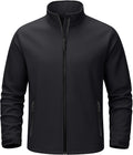 TACVASEN Men's Lightweight Softshell Waterproof Fleece Windbreaker Jacket