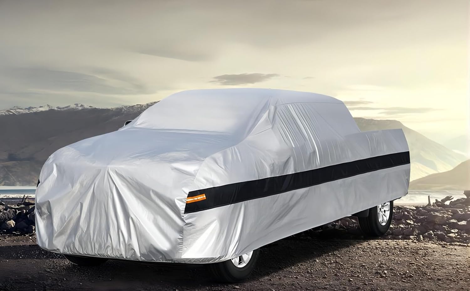 10Layer Truck Cover Waterproof All Weather.Pickup Truck Cover Length: 206-215 inches,Universal Fit Most Regular Cab Short Box Honda Ridgeline Ford Ranger Nissan Frontier Chevy Colorado C10.