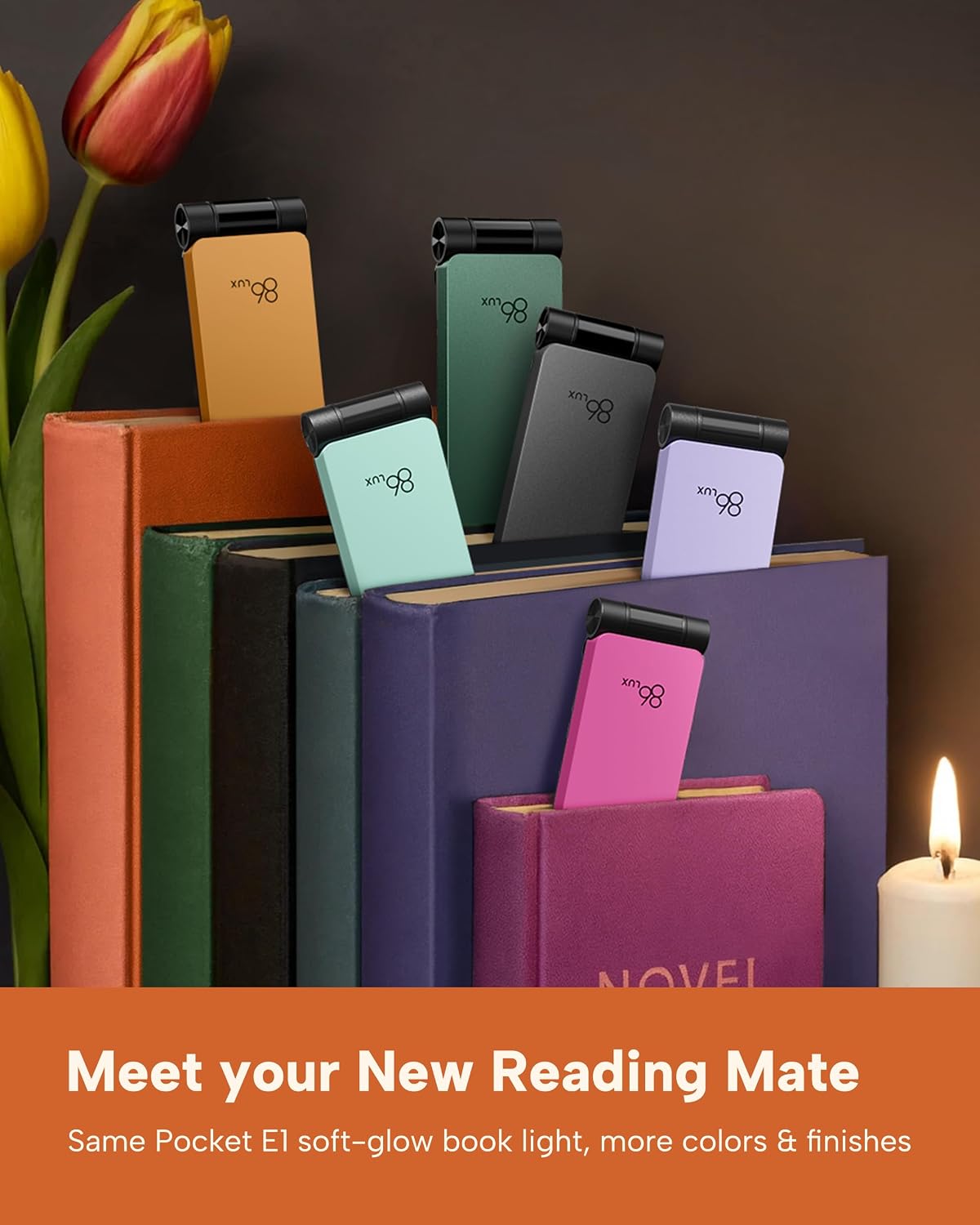 86lux Book Light, Rechargeable Reading Lights for Books in Bed