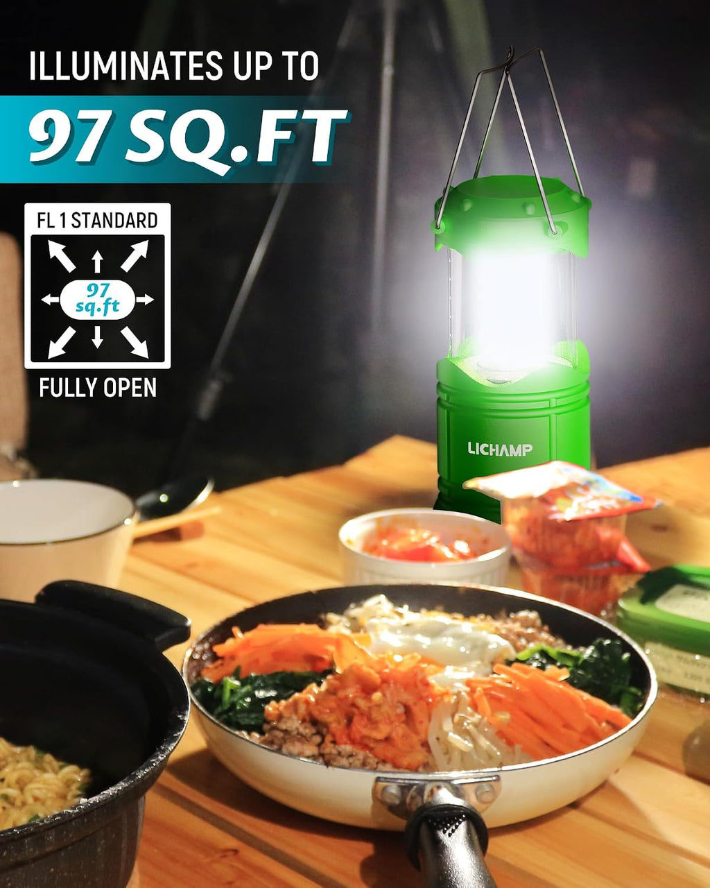Lichamp 4 Pack LED Camping Lanterns, A4DG