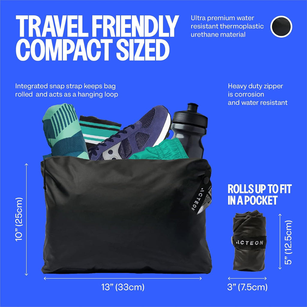 Acteon Wet Dry Bag for Gym Clothes & Swim, Water-Resistant Pouch - Operator