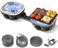 20000 BTU Propane Camping Stove with Cookware Set & Carry Bag Olive