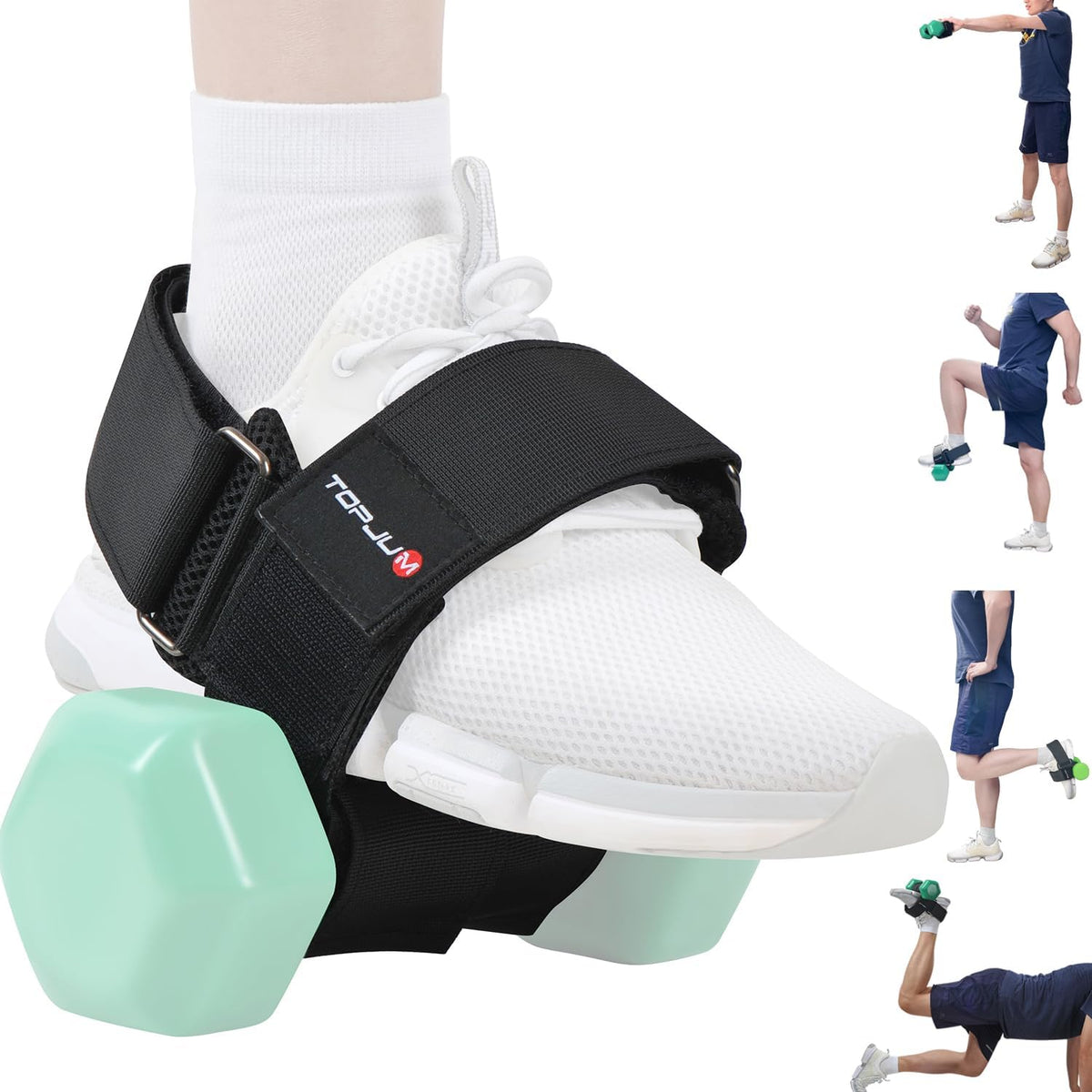 Dumbbell Foot Attachment for Leg & Tibialis Strength Training at Home