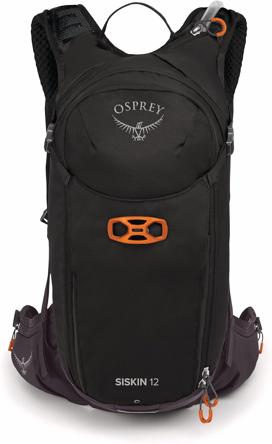 Osprey Siskin 12L Men's Biking Backpack with Hydraulics Reservoir, Black
