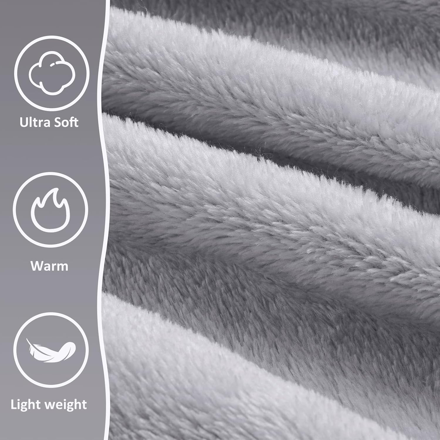 Travel Blanket Pillow,Airplane Blanket Compact with Bag Eye Mask, Ultra-Soft,Warm & Lightweight Included,Travel Essentials for Women & Men, Luggage Sleeve & Backpack Clip 65x40 in, Grey