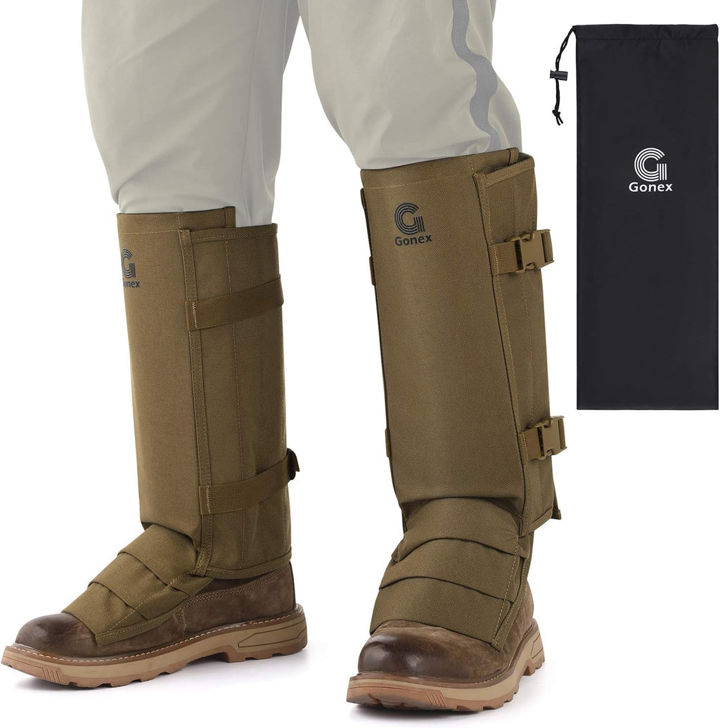 Gonex Snake Gaiters Guards Chaps for Lower Legs, Men Women, Adjustable Size