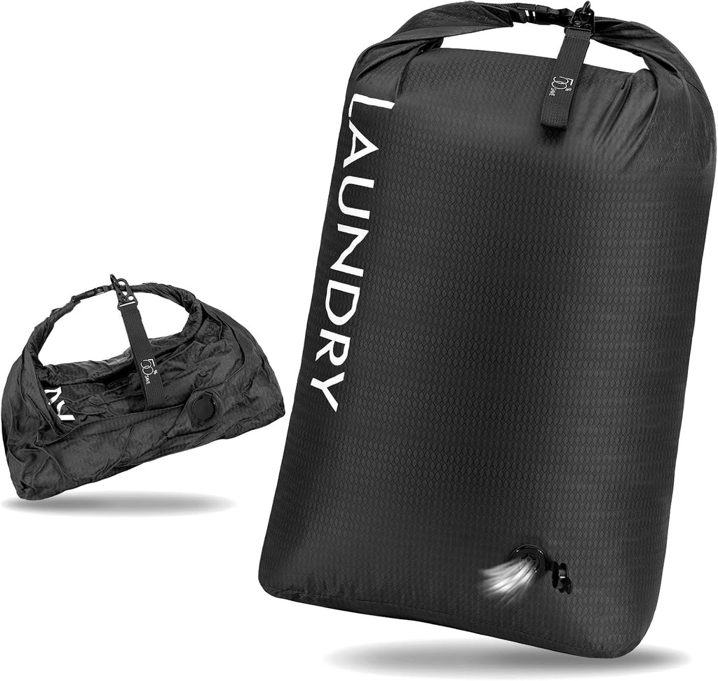 Compression Laundry Bag for Travel, Dirty Clothes Travel Laundry Bag