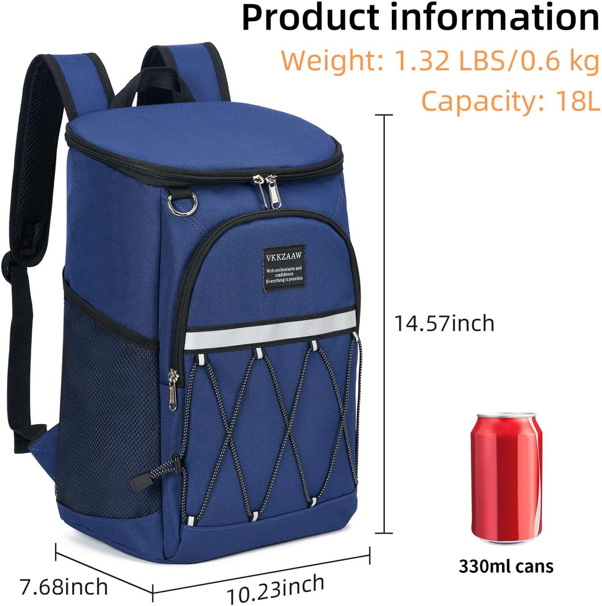 Backpack Cooler 42 Cans Insulated Leak Proof, Soft Lightweight Lunch Multifunctional Cooler Backpack Insulated Waterproof for Women Men