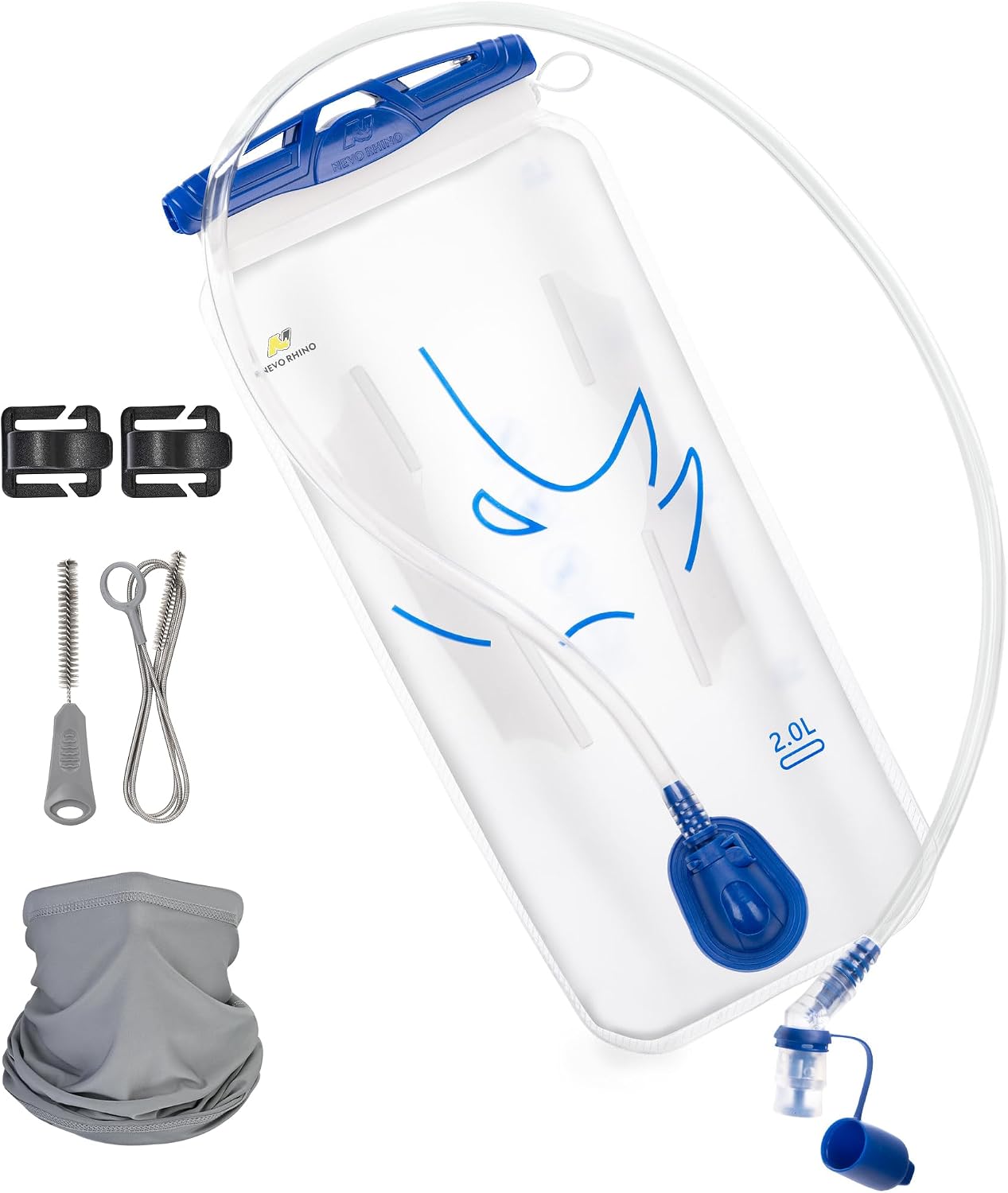 N NEVO RHINO Water Bladder 1L- 1.5L- 2L, Hydration Bladder for Running Vest