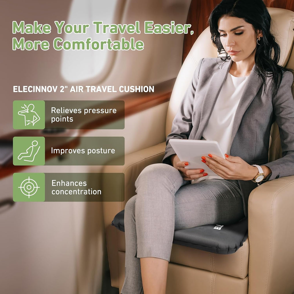 Inflatable Seat Cushion, Self Inflating Compact Stadium Seat Cushion