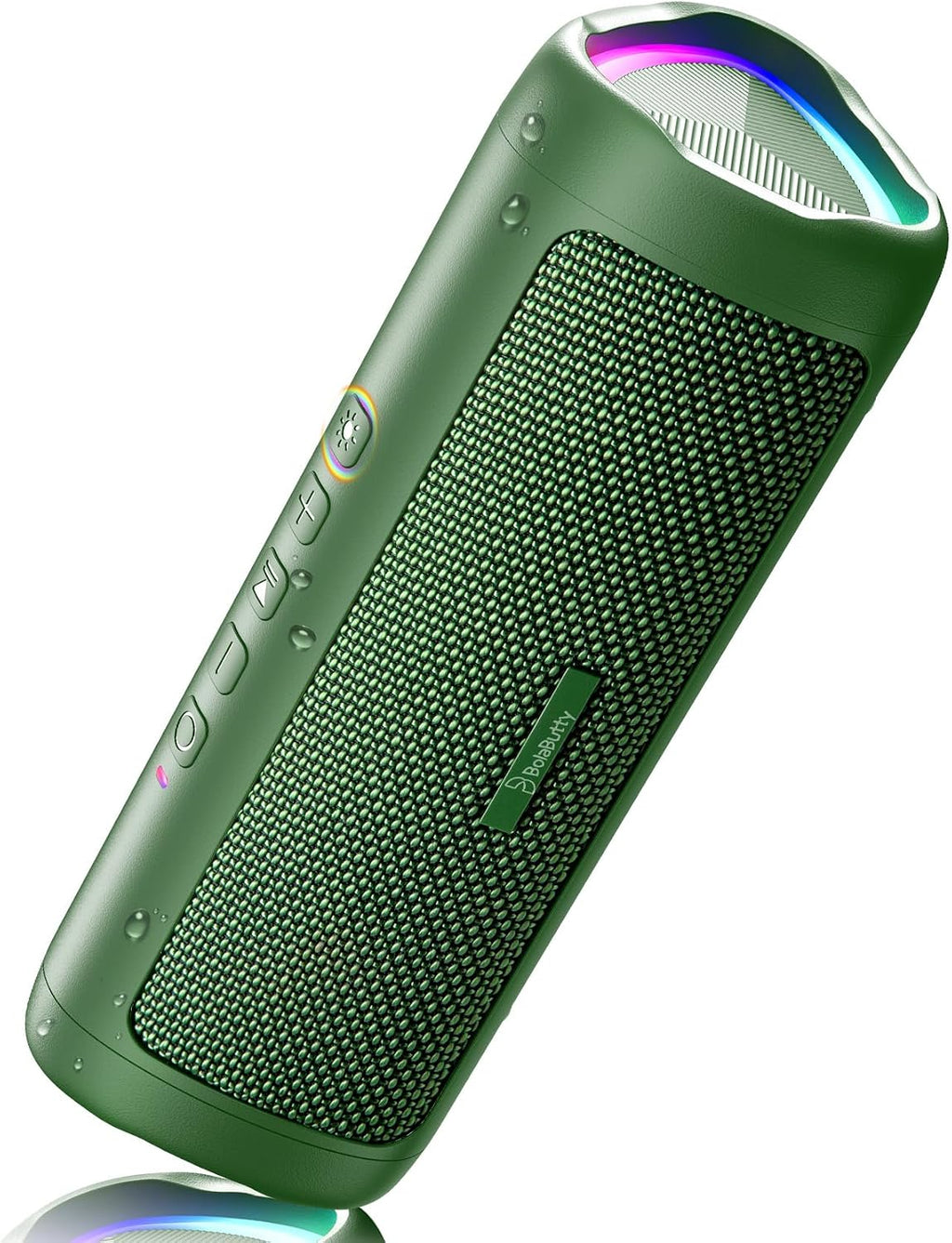 Bluetooth Speaker, 20W HD Sound, Portable Wireless, IPX5 Waterproof, Up to 24H Playtime, TWS Pairing, for Home/Party/Outdoor/Camping/Beach Essentials, Electronic Gadgets, Birthday Gift (Green)