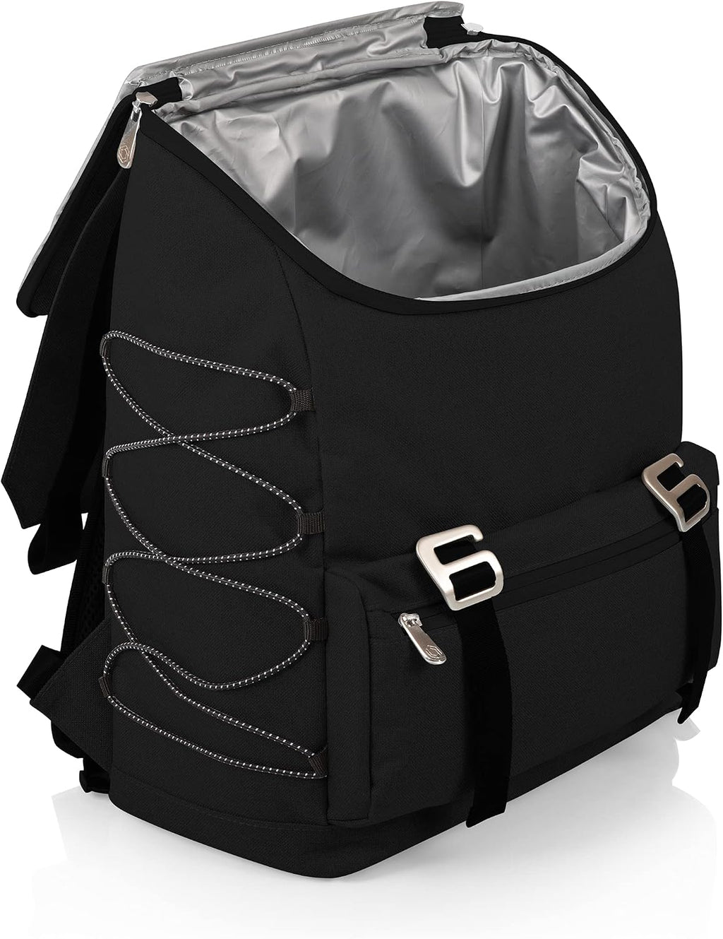 Picnic TIME OTG Traverse Backpack Cooler, Modern Backpack Cooler with 28-Can Capacity, Fully Insulated Outdoor Bag with Water Resistant Interior, Pockets, Straps, and Bottle Opener, (Black)