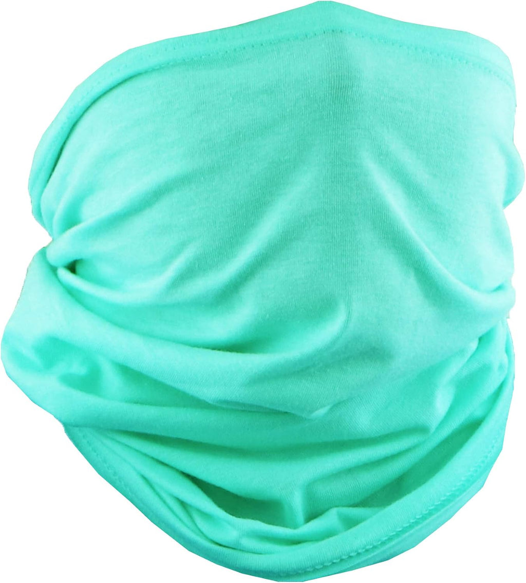 Cotton Face Mask Bandana Tube Scarf Made in America Solid Neck Gaiter