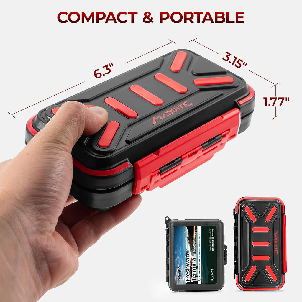 MadBite by KastKing Compact Fishing Tackle Kit for Bass Trout Panfish