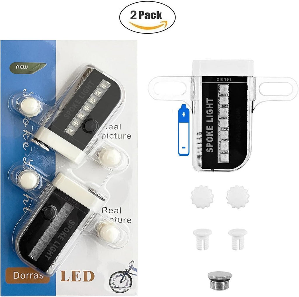 Bike Wheel Lights (2 Pack) - Waterproof LED Bicycle Spoke Lights - Bike Accessories - 30 Different Patterns Change