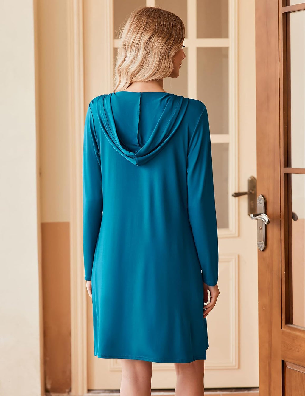 HOTOUCH Womens UPF 50+ Cover-Up Dress Beach SPF Sun Protection Long Sleeve Shirts Dress Lightweight Athletic UV Hoodie