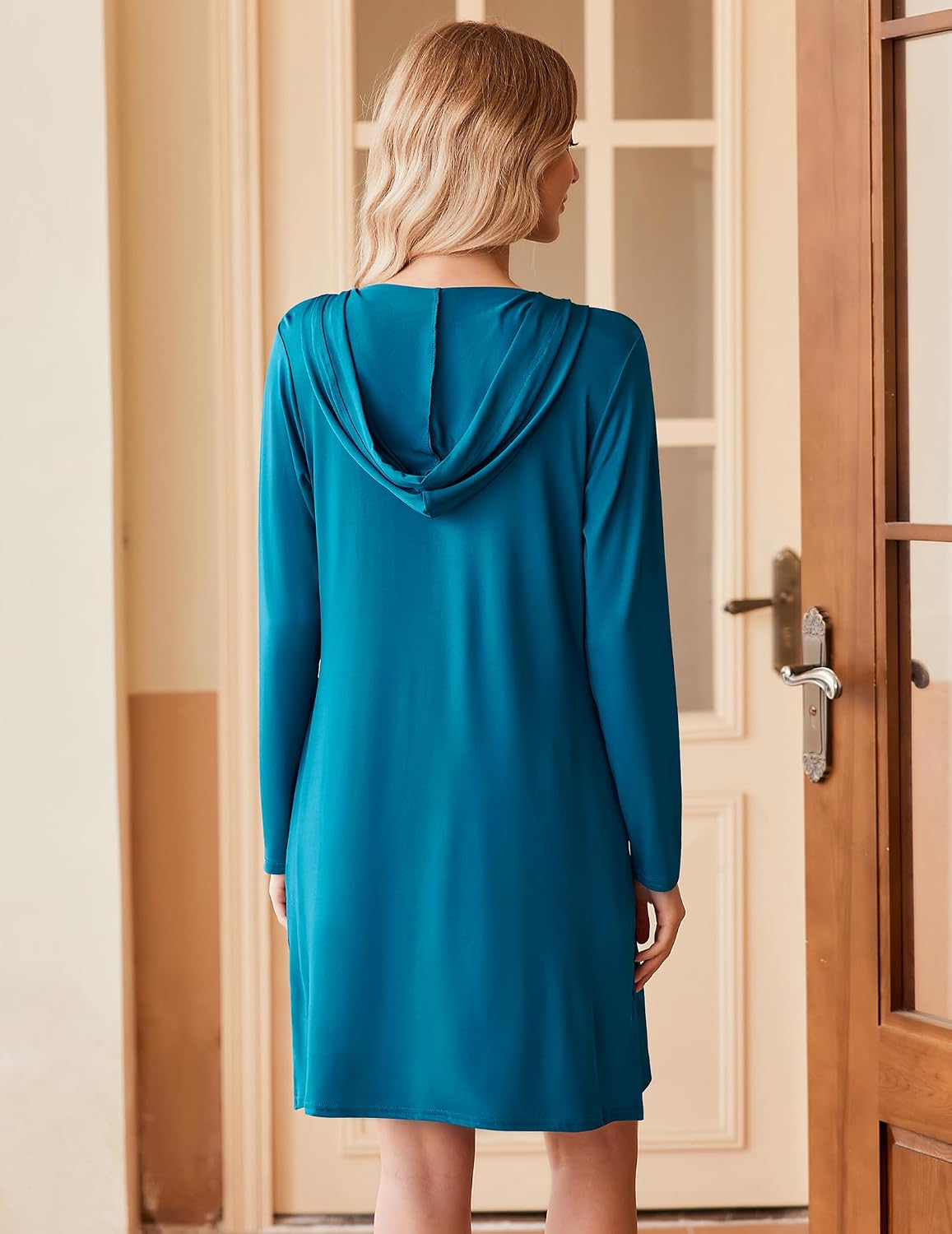 HOTOUCH Womens UPF 50+ Cover-Up Dress Beach SPF Sun Protection Long Sleeve Shirts Dress Lightweight Athletic UV Hoodie
