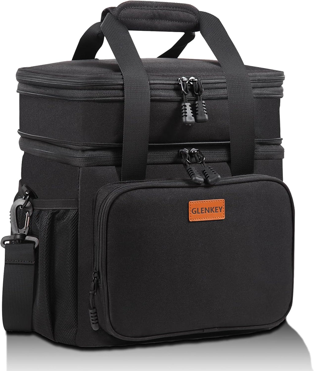 GLENKEY Expandable Lunch Box Insulated Leakproof Cooler Bag Work Outdoor