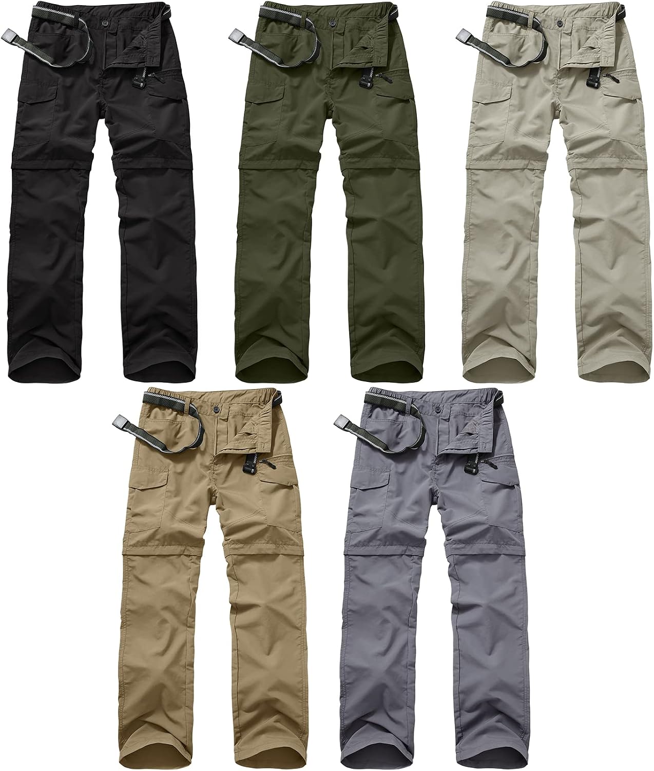 linlon Boy Scout Pants Hiking Mens Convertible Zip Off Safari Fishing