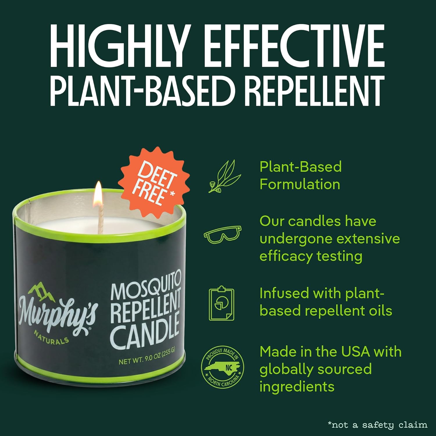 Murphy's Naturals Citronella Mosquito Repellent Candles, 9 oz (Pack of 2)