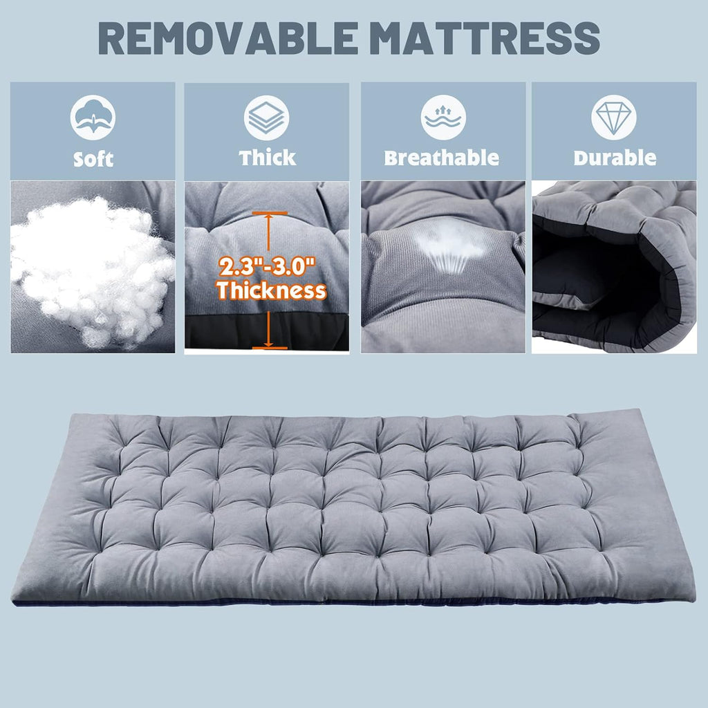 Slsy 2 Pack Folding Camping Cot for Adults with Mattress & Carry Bag