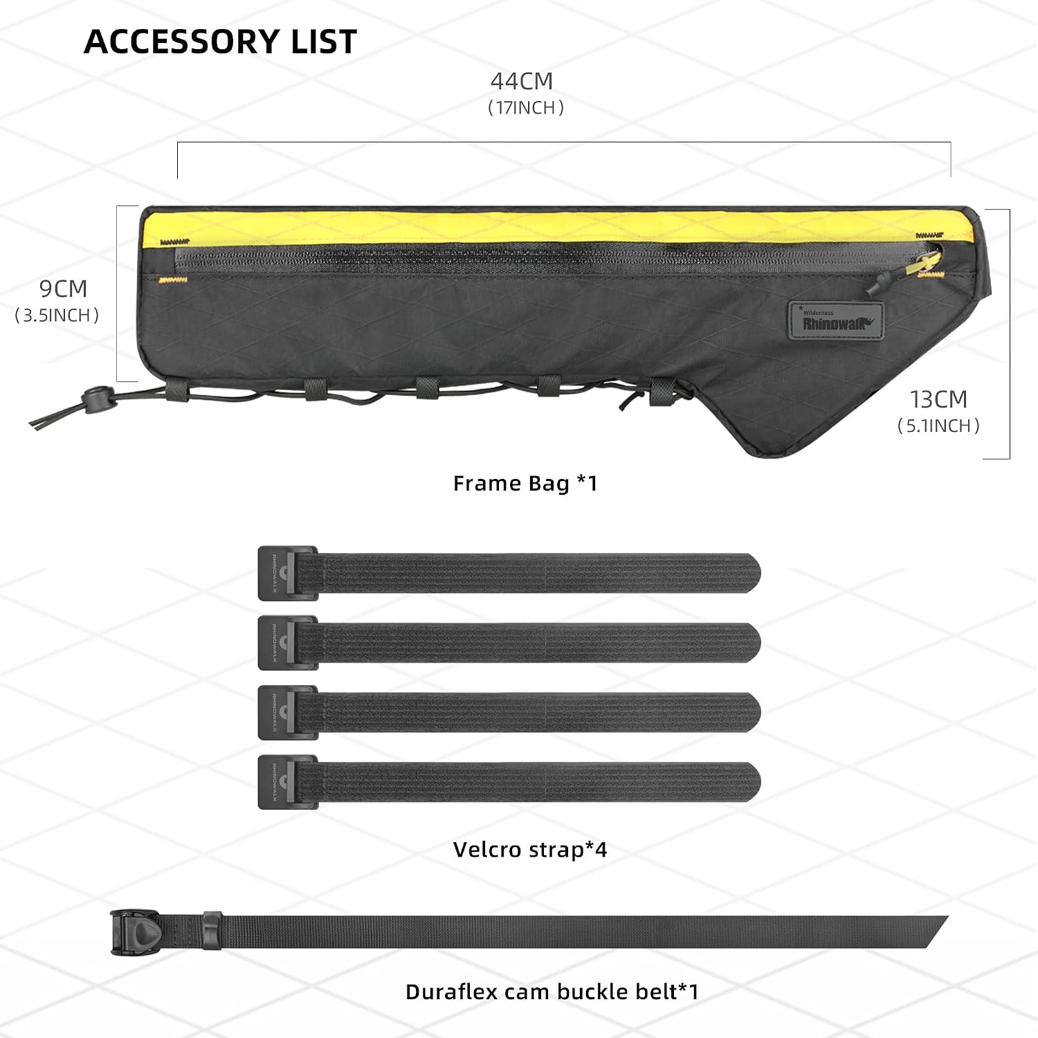 Rhinowalk Bike Frame Bag Waterproof Bike Triangle Bag Bicycle Pouch Under Tube Bag Professional Cycling Accessories