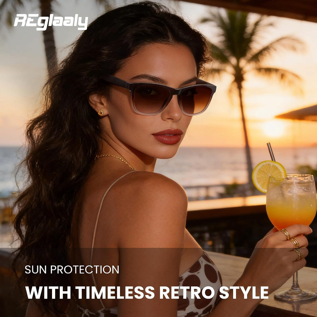 Polarized Retro Trendy Sunglasses Womens Mens UV Protection Shades