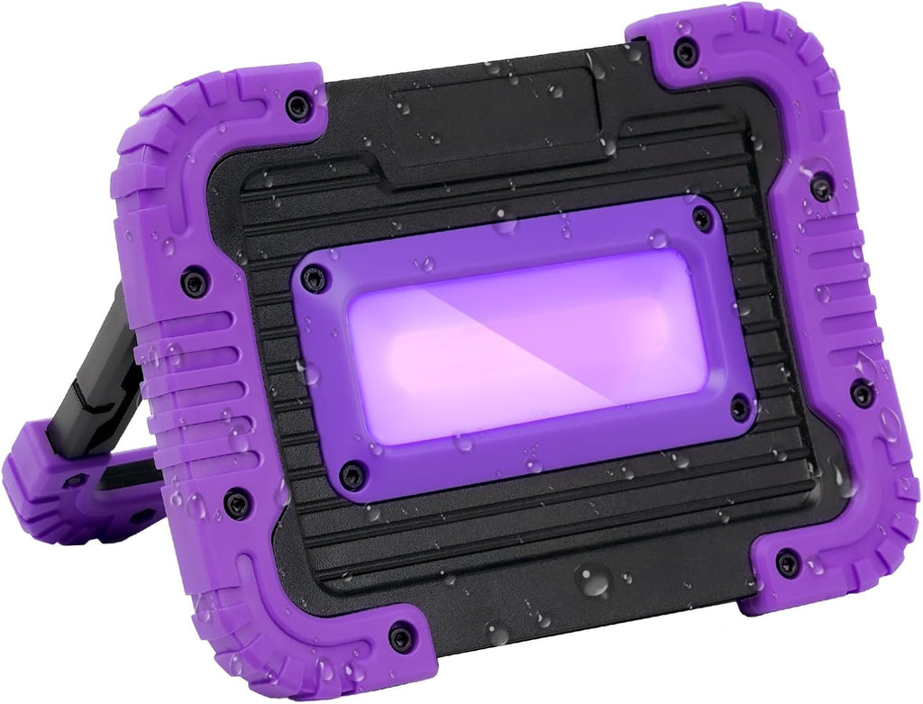 Rechargeable Black Light, Cordless 395nm LED Blacklight for Neon Glow Party