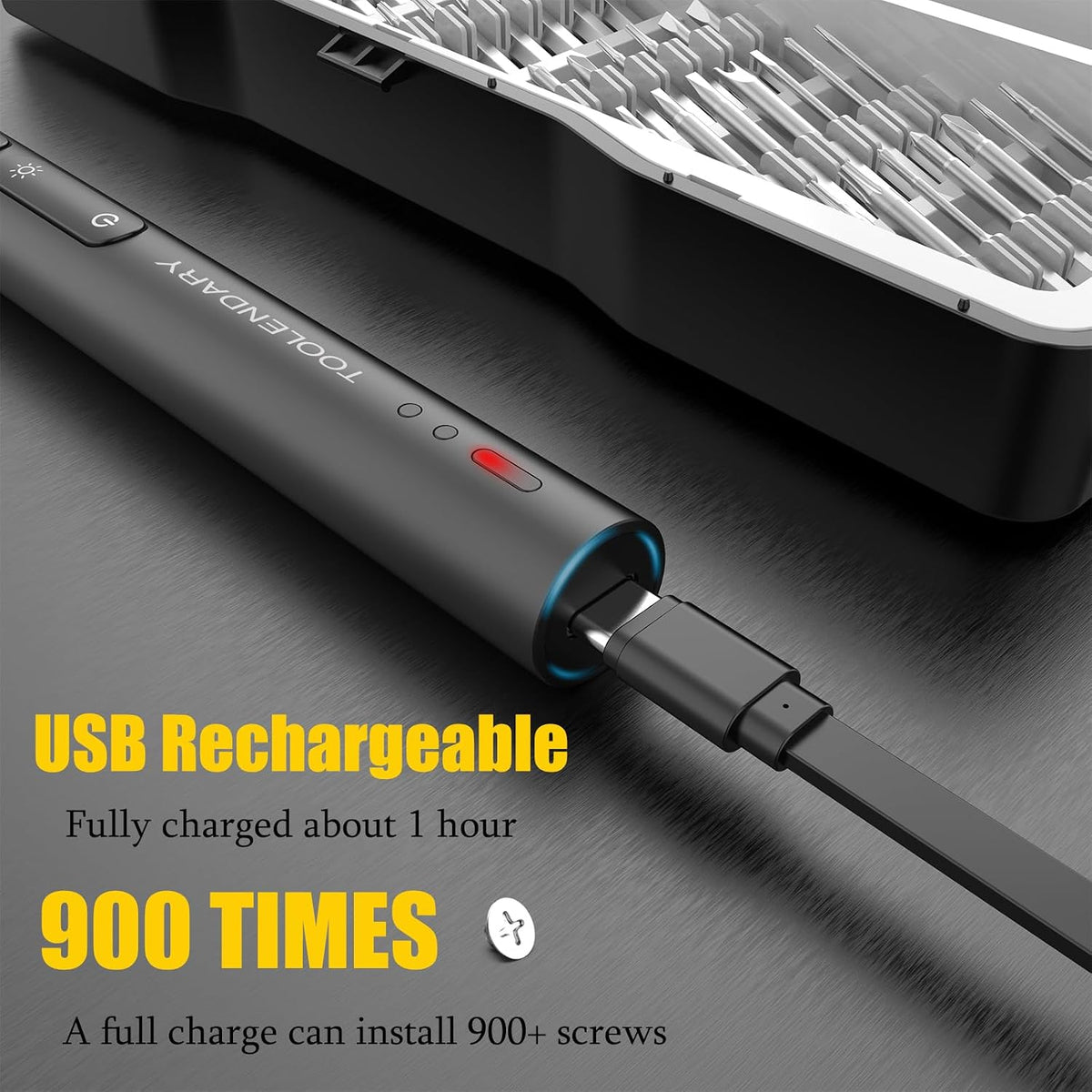 Mini Electric Screwdriver Set,55 in 1 Small Electric Screw Driver Kit with Magnetic Bits, E lectric Precision Screwdriver, Screwdriver Set Kit Cordless Tool for Phone, Camera, Laptop, Watch