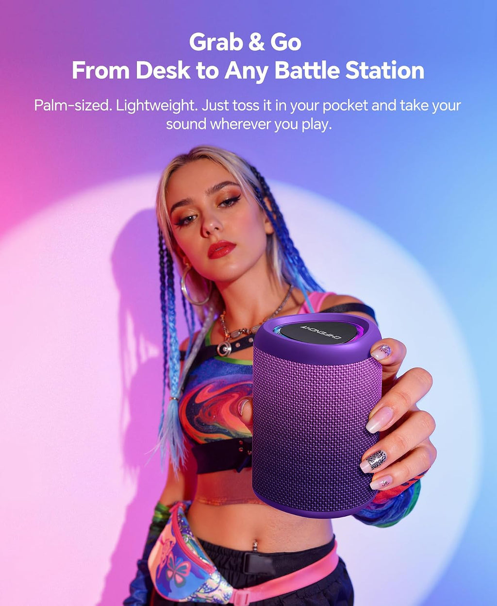 Portable Bluetooth Speaker Beach Essentials: IPX5 Waterproof for Outdoor