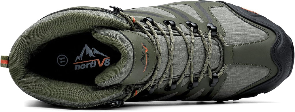 NORTIV 8 Men's Ankle High Waterproof Hiking Boots