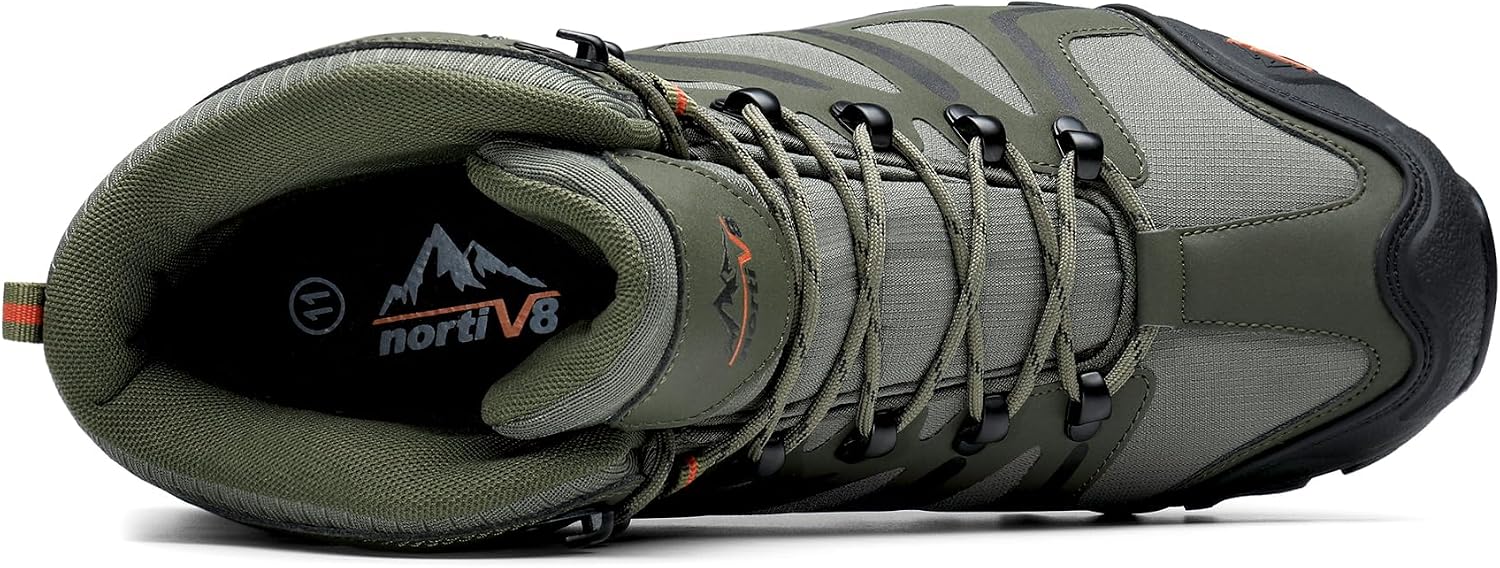 NORTIV 8 Men's Ankle High Waterproof Hiking Boots