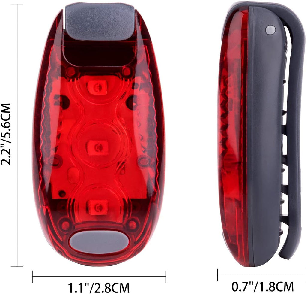 9 Pack LED Safety Lights, Clip-On Flashing Strobe Lights for Night