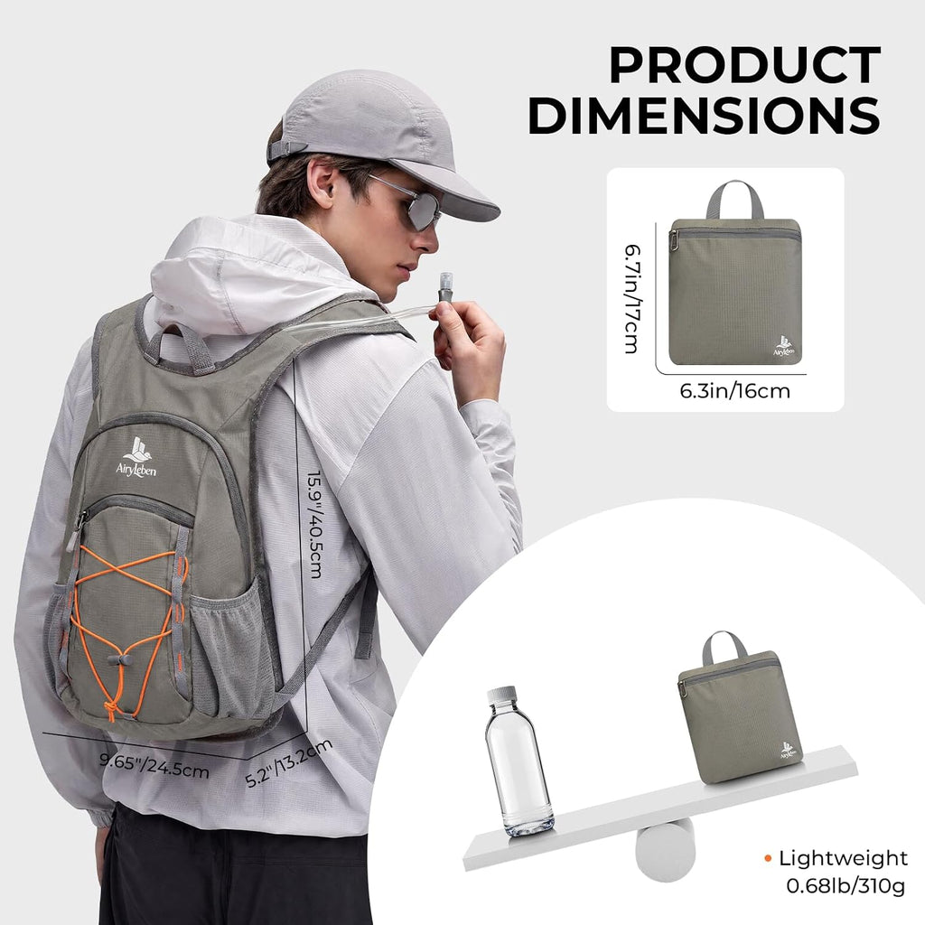 14L Small Hiking Backpack, Packable Travel Daypack for Men Women