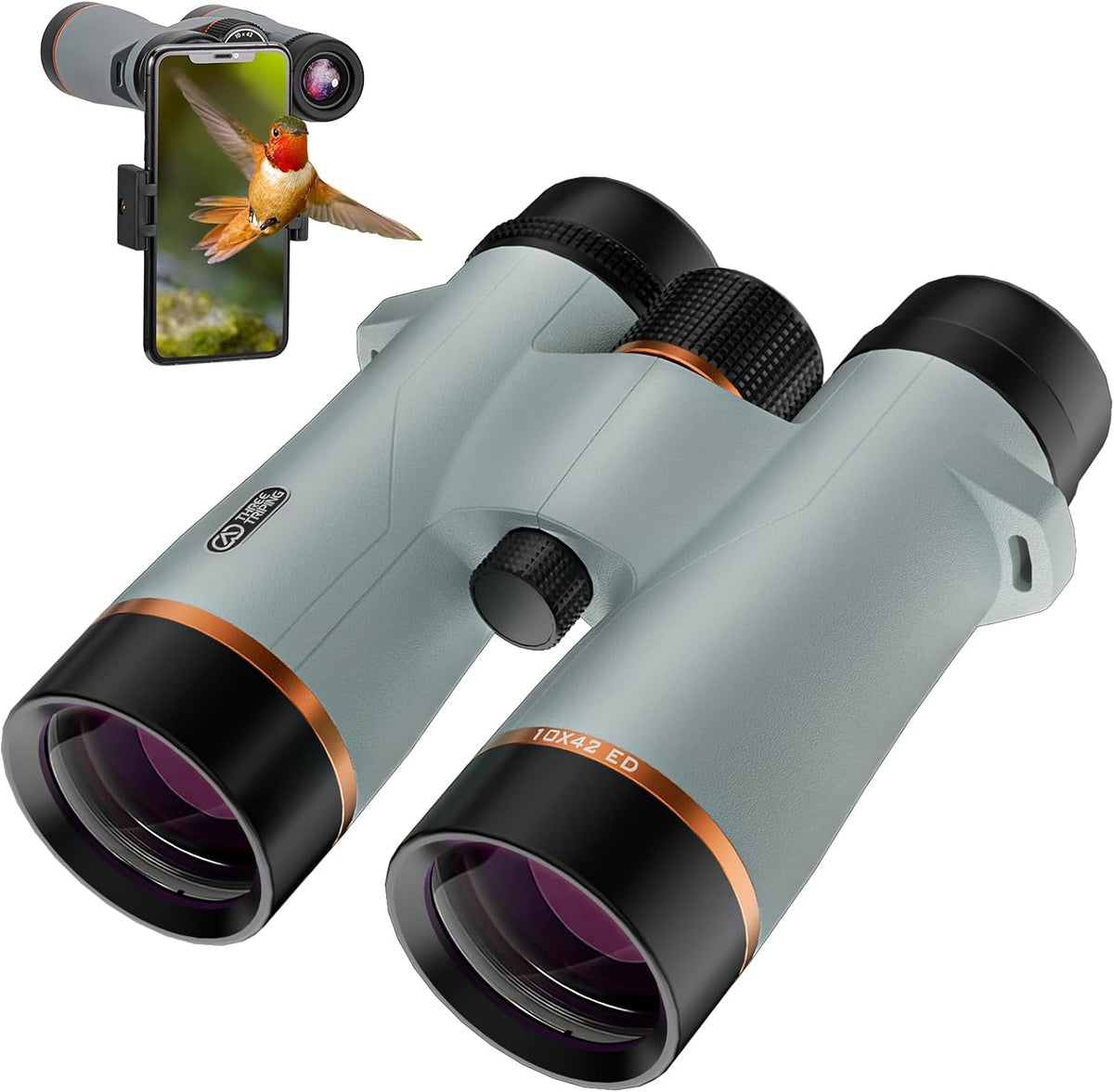 10x42 ED Binoculars for Adults High Powered with Phone Adapter