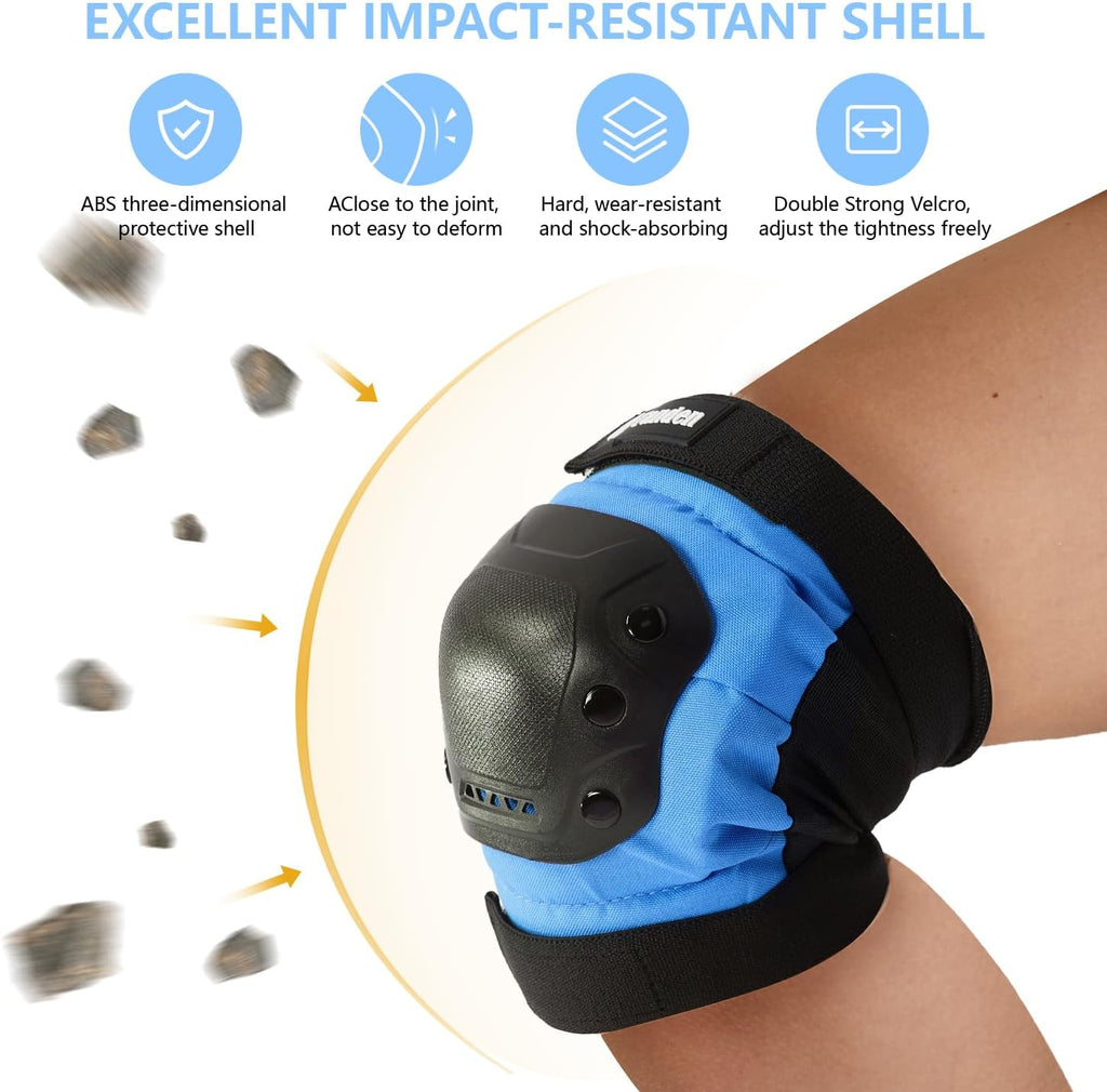 Tanden Skate Protective Gear Adult Knee Pads and Elbow Pads Set Wrist Guard