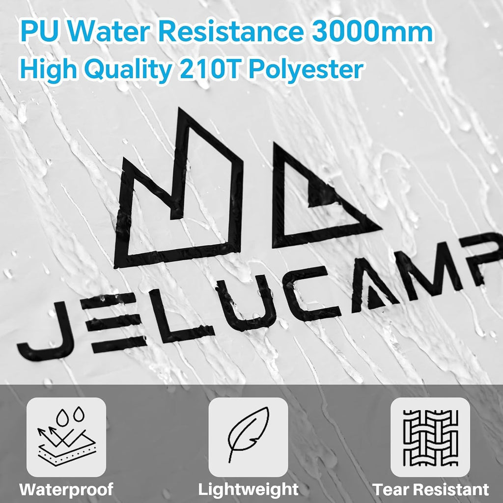 JELUCAMP 1/2/4/6 Person Dome Tents for Camping Lightweight Backpacking Tent