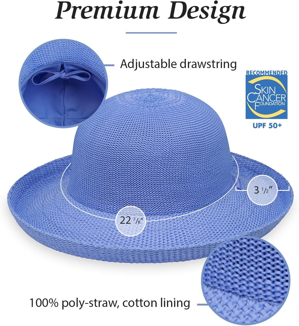 Wallaroo Women's Victoria Sun Hat | Packable Design, Adjustable Sizing, Sophisticated Style