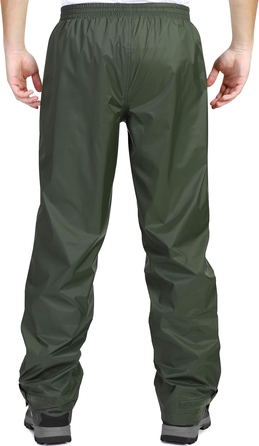 33,000ft Men's Rain Pants, Waterproof Rain Over Pants, Windproof Pants