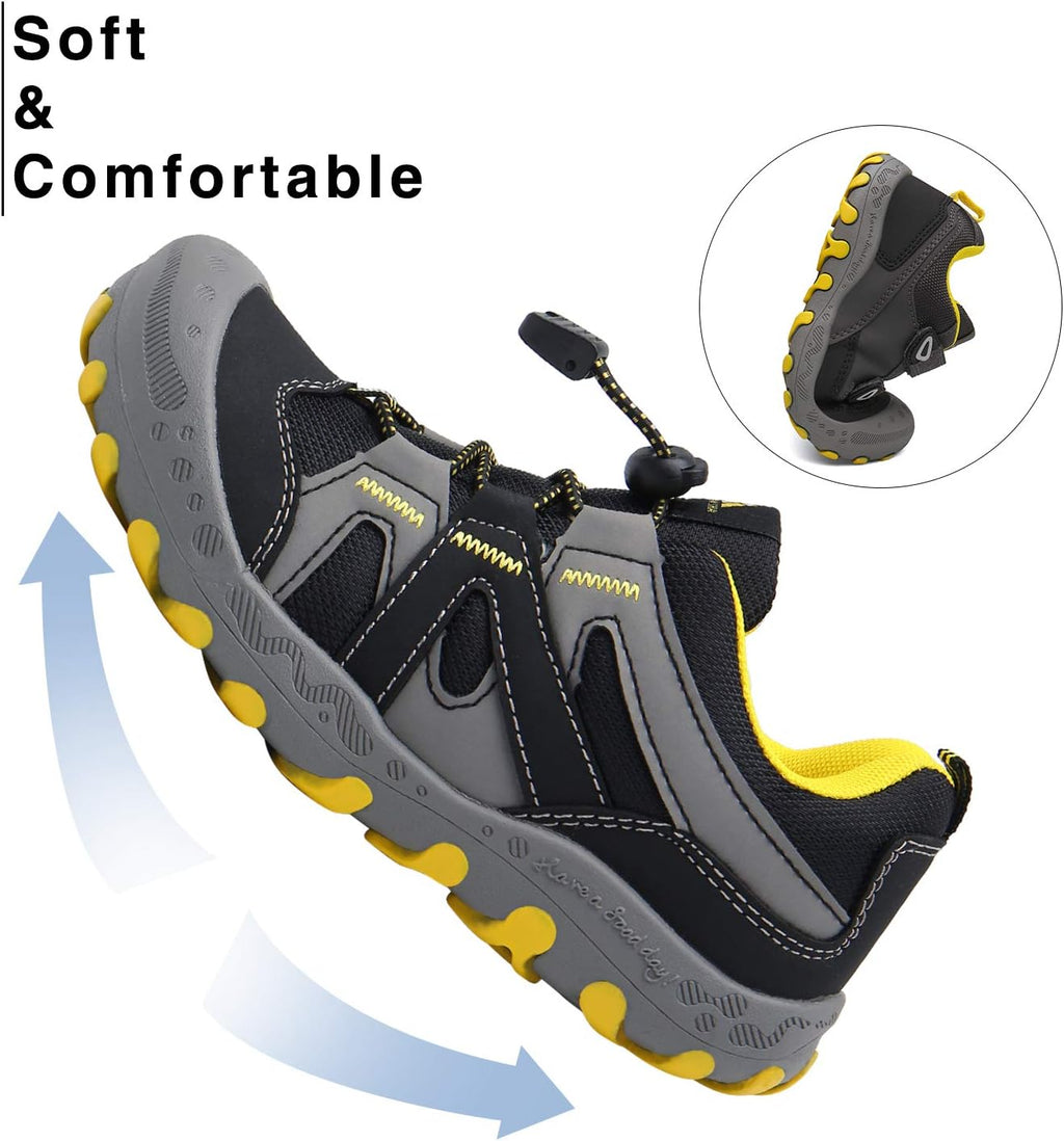 Mishansha Kids Hiking Boots Toddler Boys Girls Hiking Shoes Outdoor Trail