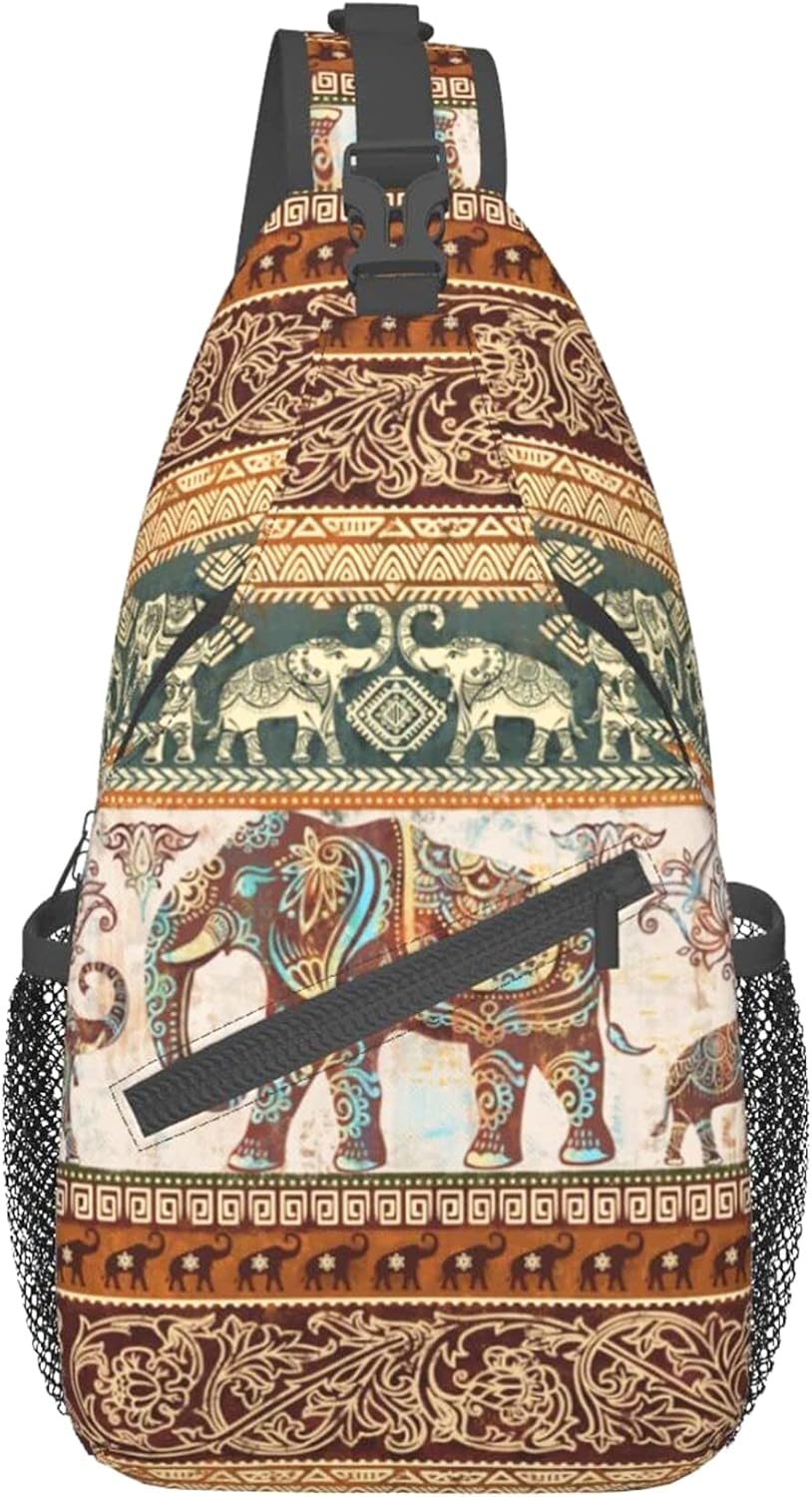 Butterflies Sling Bag Crossbody Sling Backpack for Women Men Travel Hiking Daypack Chest Shoulder Bag
