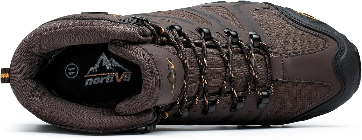 NORTIV 8 Men's Ankle High Waterproof Hiking Boots