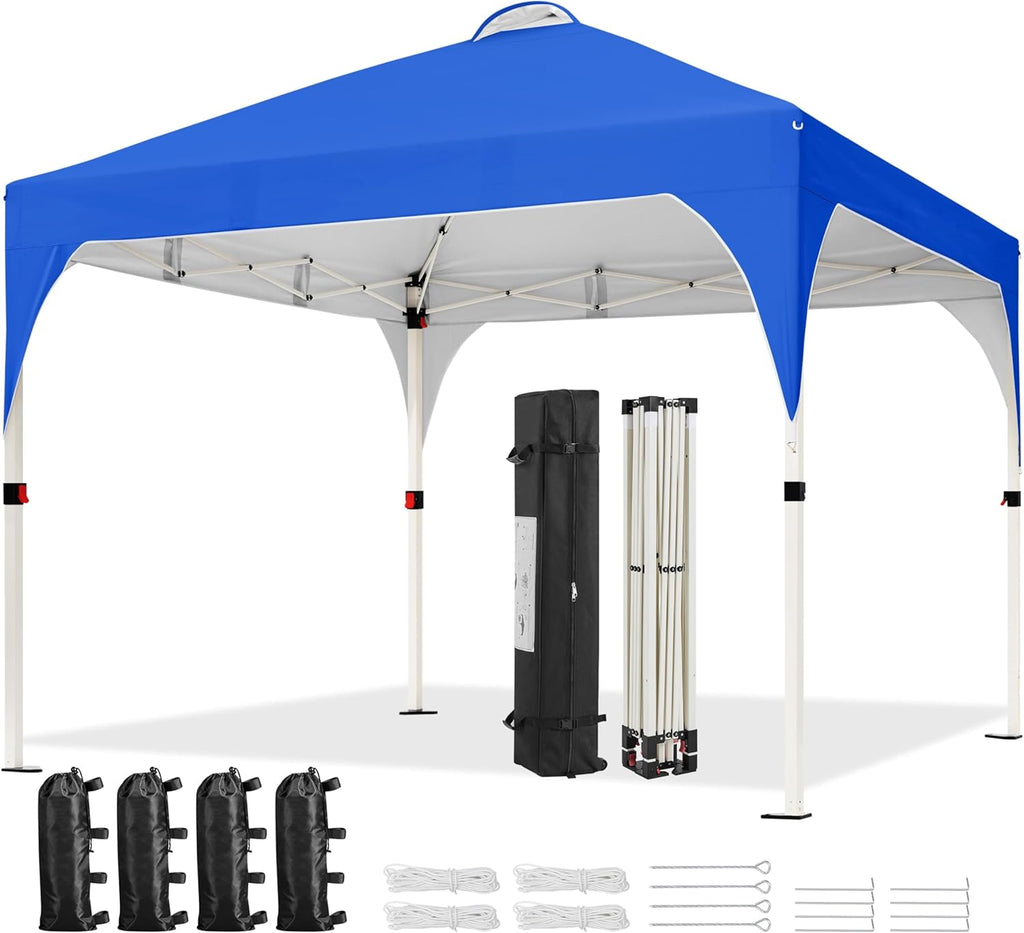 Yaheetech 10x10 Pop Up Canopy Tent for Outdoor Events, Blue