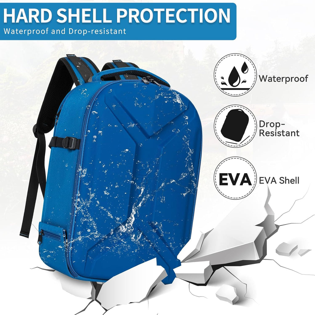 TORIBIO Large Hardshell Camera Backpack DSLR/SLR/Mirrorless Photography Bag