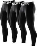 DRSKIN Men’s Compression Pants (5/4/3 Pack) Quick Dry Tights Leggings Sports Baselayer Running Gym Workout