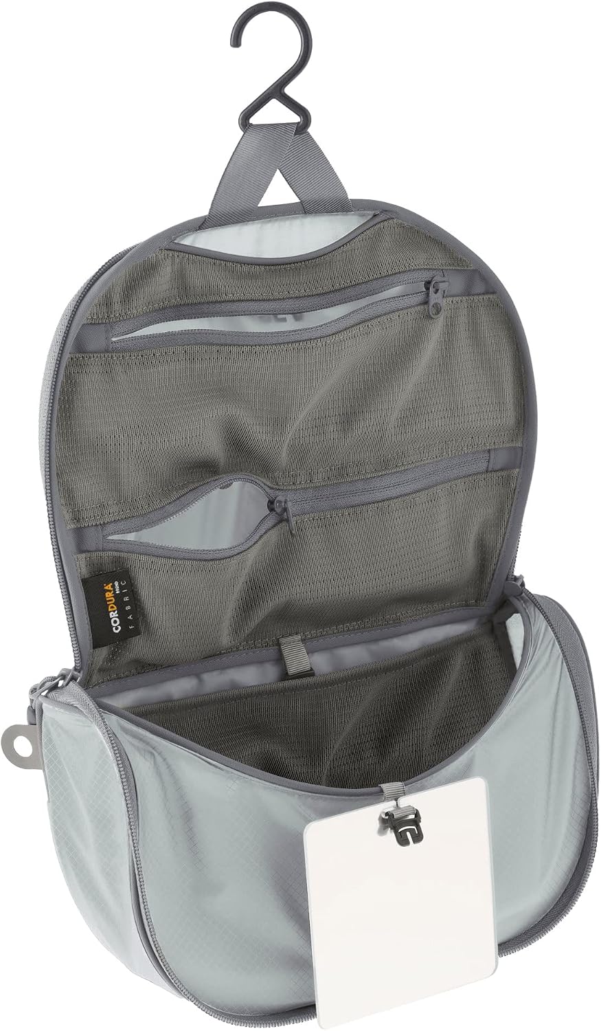 Sea to Summit Small Hanging Toiletry Bag, Travel Organizer, Highrise Grey